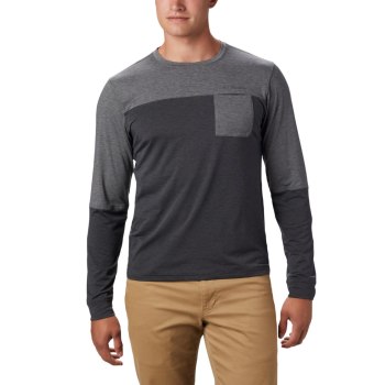 Columbia Outdoor Elements Long Sleeve, Sudaderas Grises Para Hombre | 507891-PTD